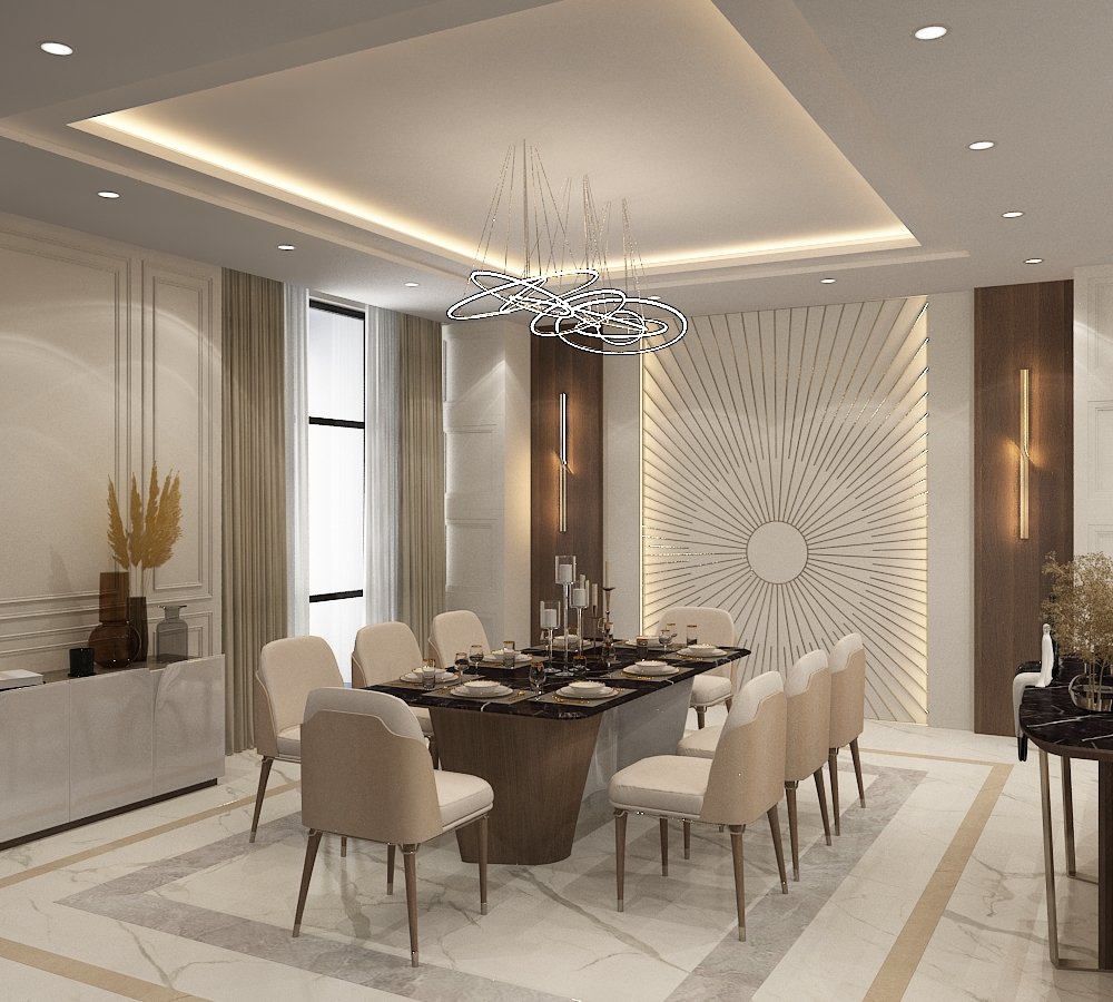 Formal Dining — Sunburst Wall