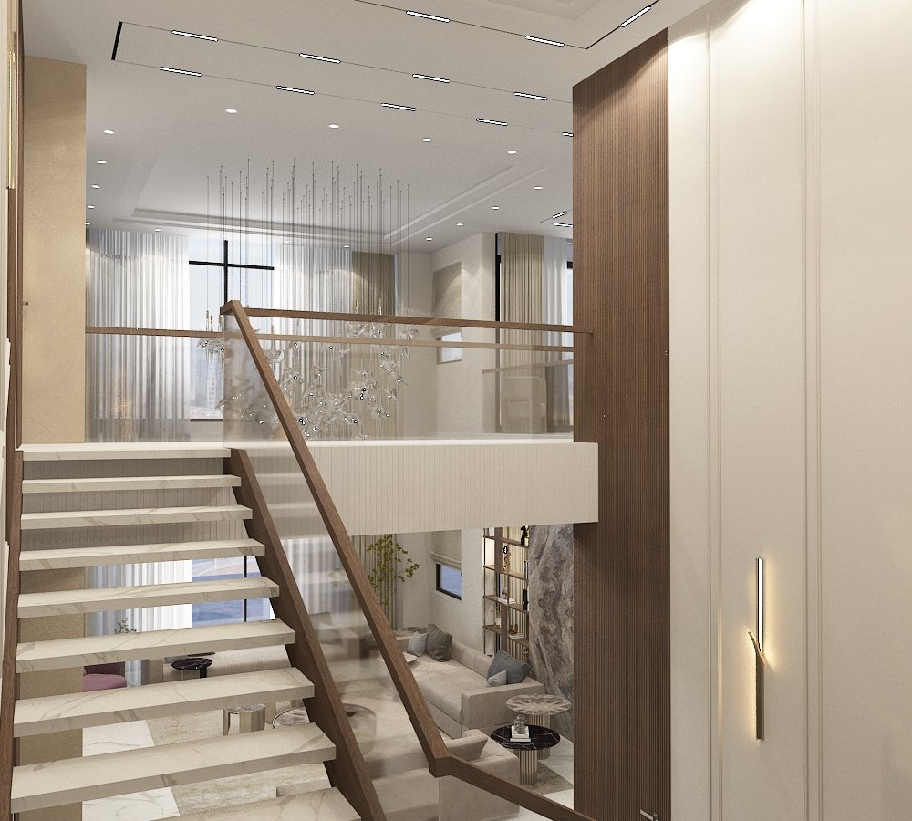 Formal Living — Crystal Chandelier